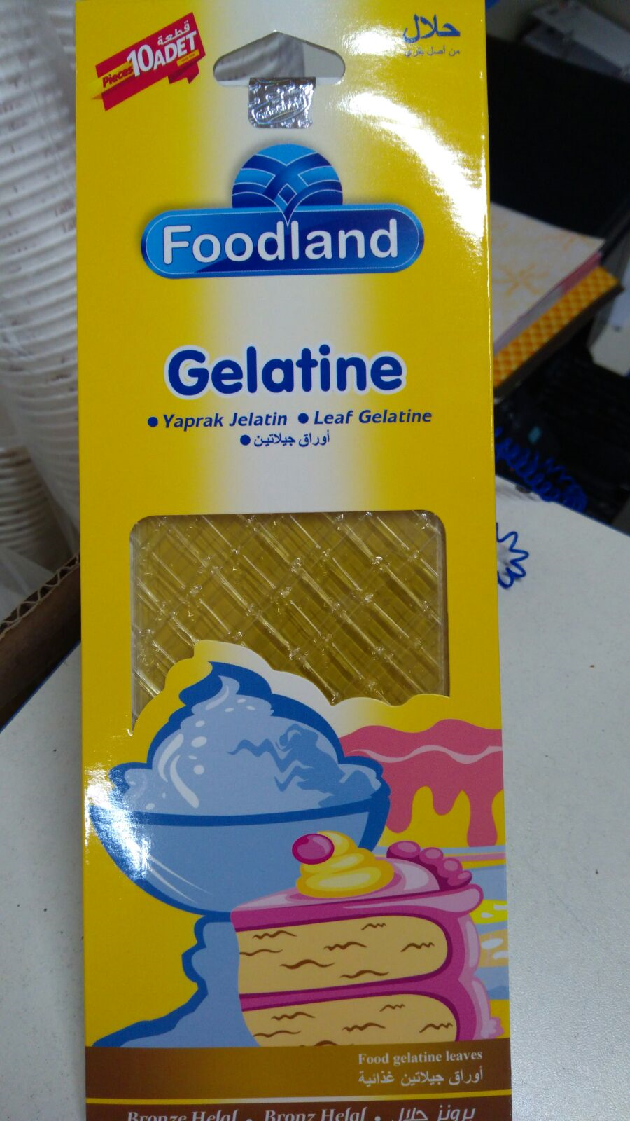 JELATİN YAPRAK 10adetli FOODLAND