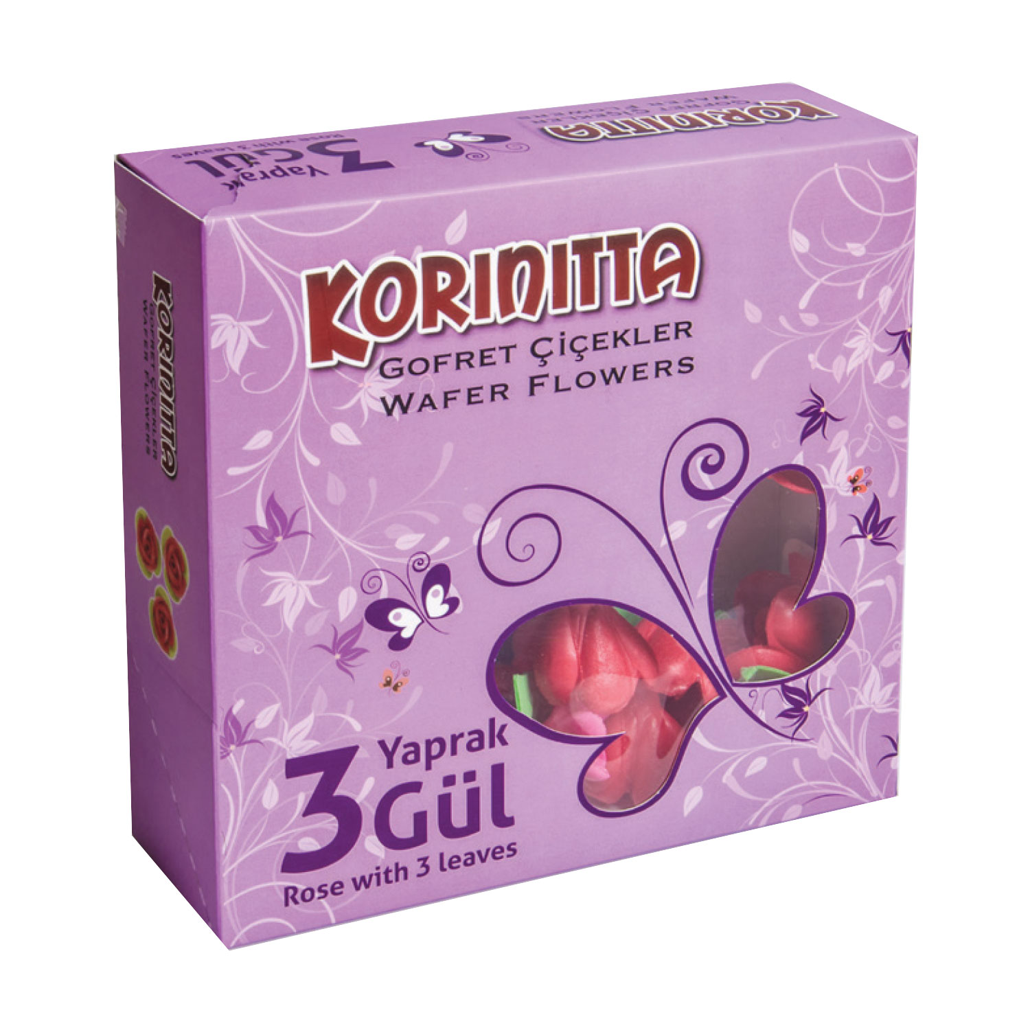 GOFRET GÜL ÜÇ YAPRAK KORINITTA 36 Lİ