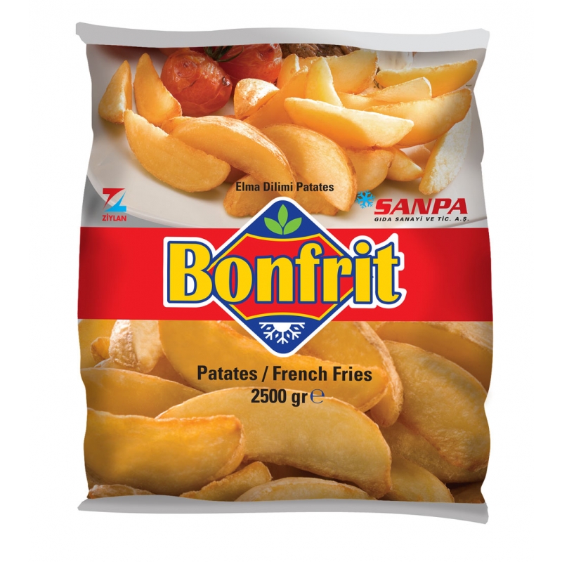 SANPA ELMA DİLİM PATATES 2,5 KG*5