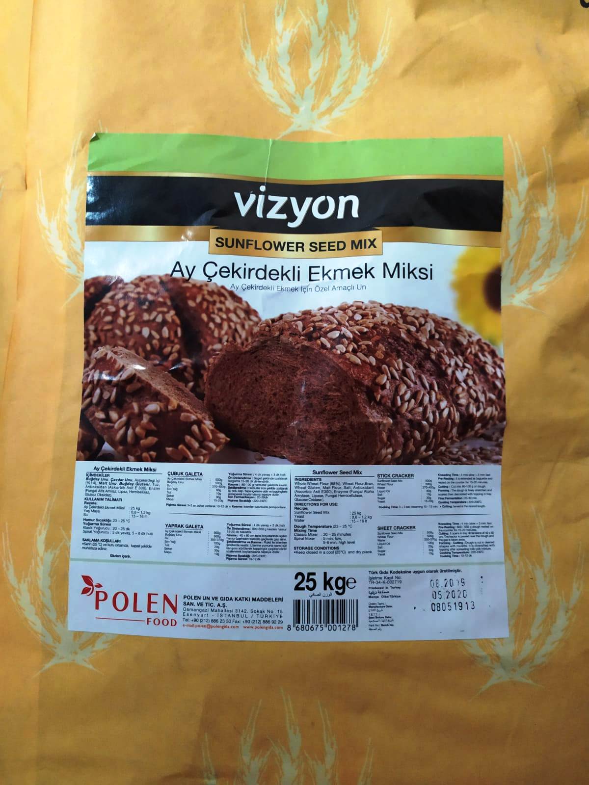 VİZYON EKMEK MİKSİ AYÇEKİRDEKLİ  25KG