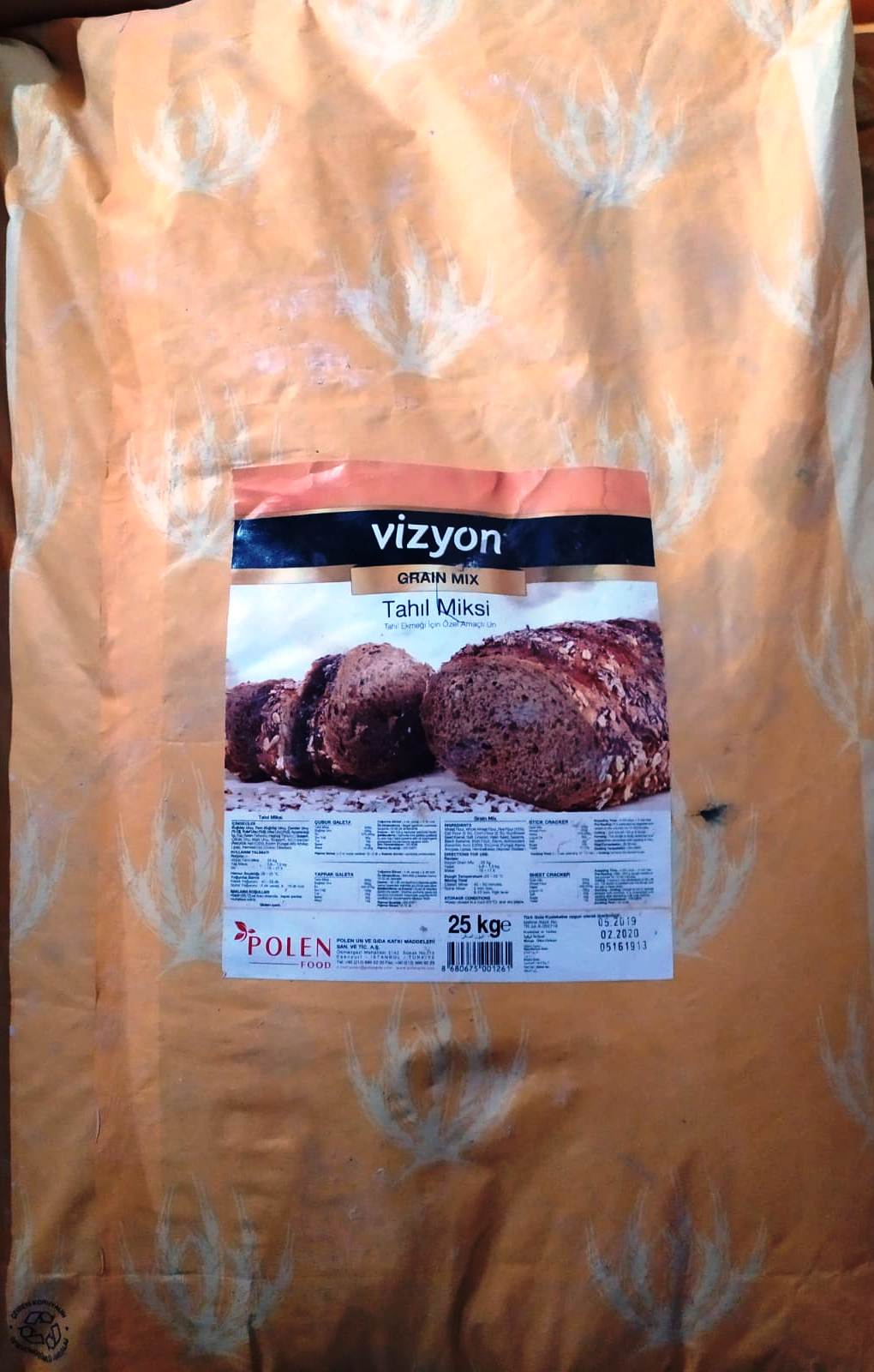 VİZYON EKMEK MİKSİ TAHIL  25KG