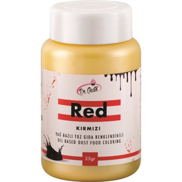 GIDA BOYASI TOZ B.KIRMIZI YAĞ BAZLI GUSTO 25gr